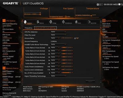 Core setup