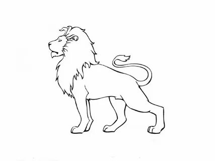 Рисовать льва карандашом легко.