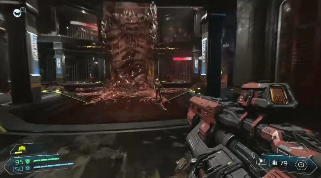 Glory kill. Меч Doom Slayer. Дум 2016 анимация добивания.