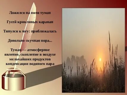 Гусей крикливых караван стих