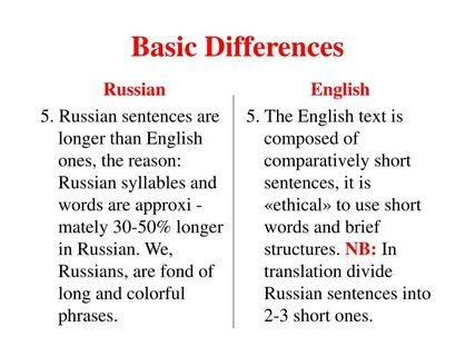 Russian sentences