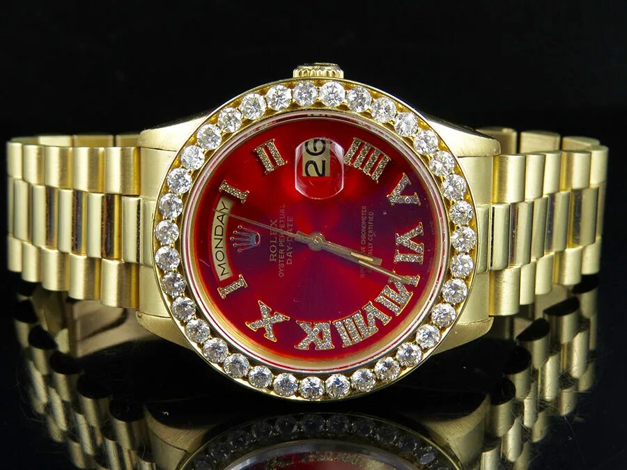 Часы Rolex President. Rolex 18k Gold Day Date President Diamond. Rolex 18k. Rolex Oyster Red.