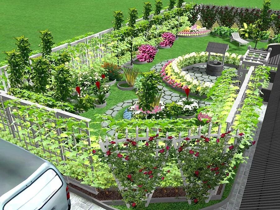 Озеленение и благоустройство территории. Огород 20 соток планировка. Грядки-клумбы мавританский дворик. Планировка дачного участка. Планирую сад.