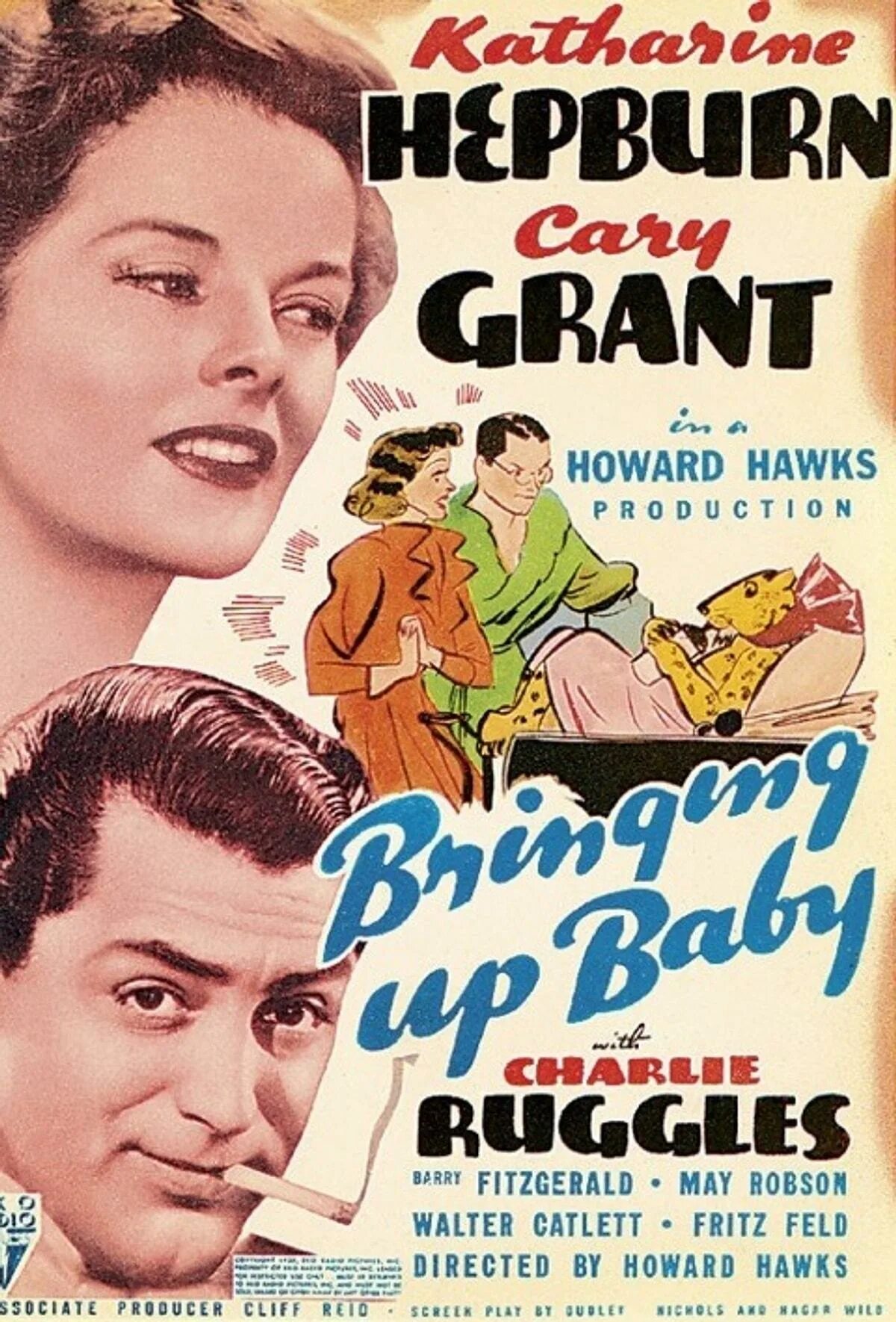 Кэтрин Хепберн воспитание крошки. Bringing up Baby 1938.