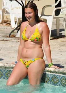 Yellow bikini, swimming pool.jpg. 