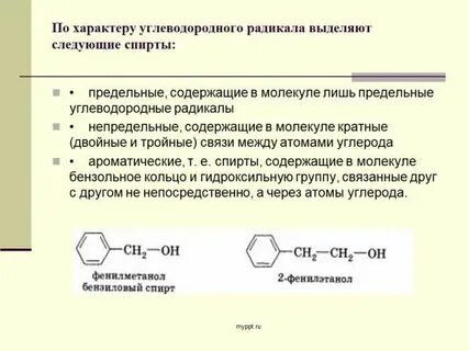 Предельные непредельные ароматические