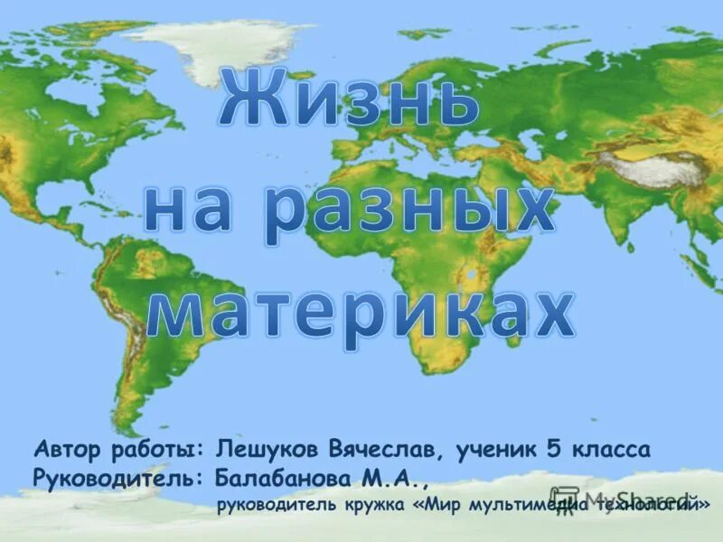 Жизнь на материке биология