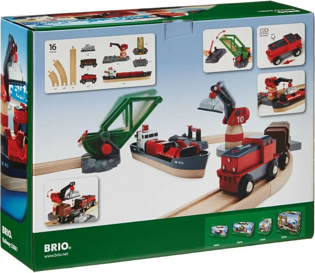 Брио. Brio 33061. Брио набор 33061. Брио 33048. Железная дорога грузовой порт Brio 33061.