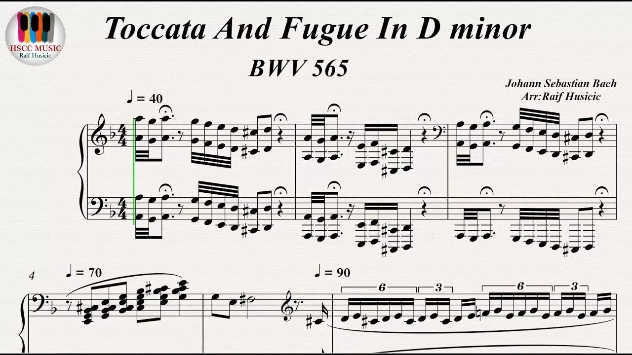Bach fugue d minor