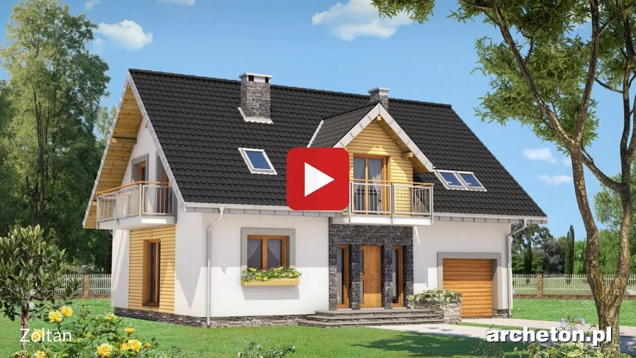 Projekt domu Gutek (1348) House styles, House plans, House