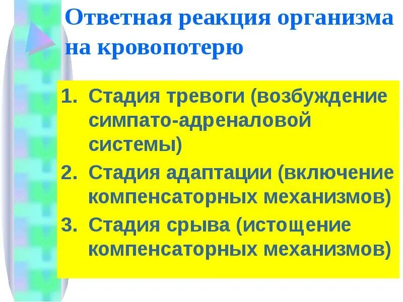 Виды ответных реакций