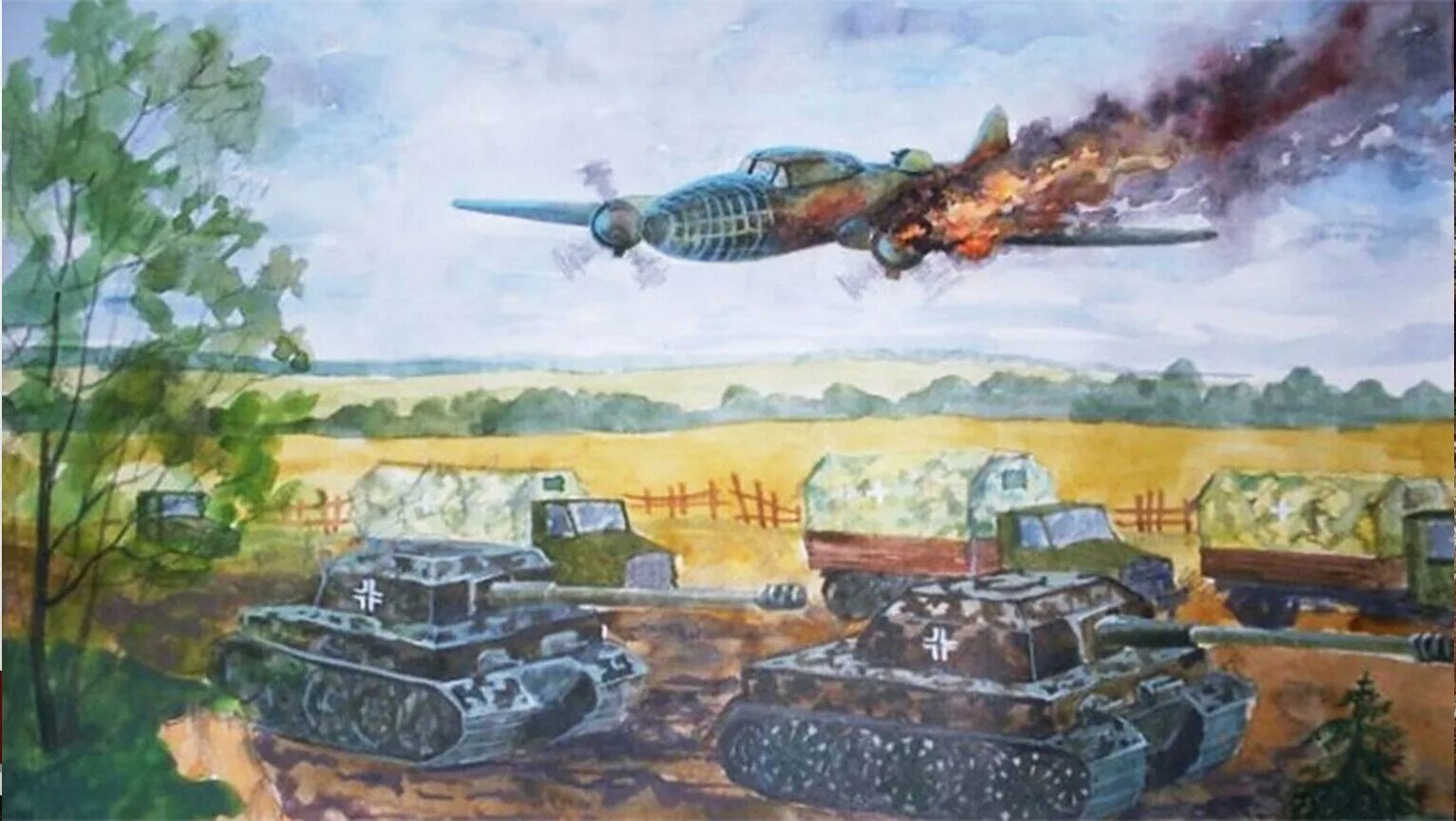 Рисунок боя. Огненный Таран Гастелло. Подвиг Николая Гастелло. Николай Гастелло Огненный Таран. Подвиг Николая Гастелло 1941.