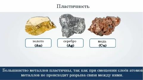 Самый пластичный металл в химии