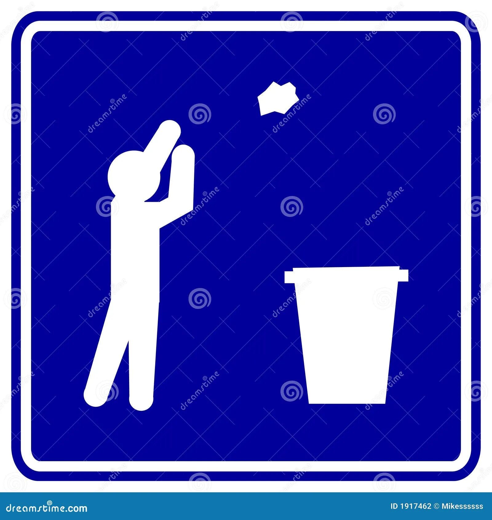 Don t throw trash. Don t throw trash