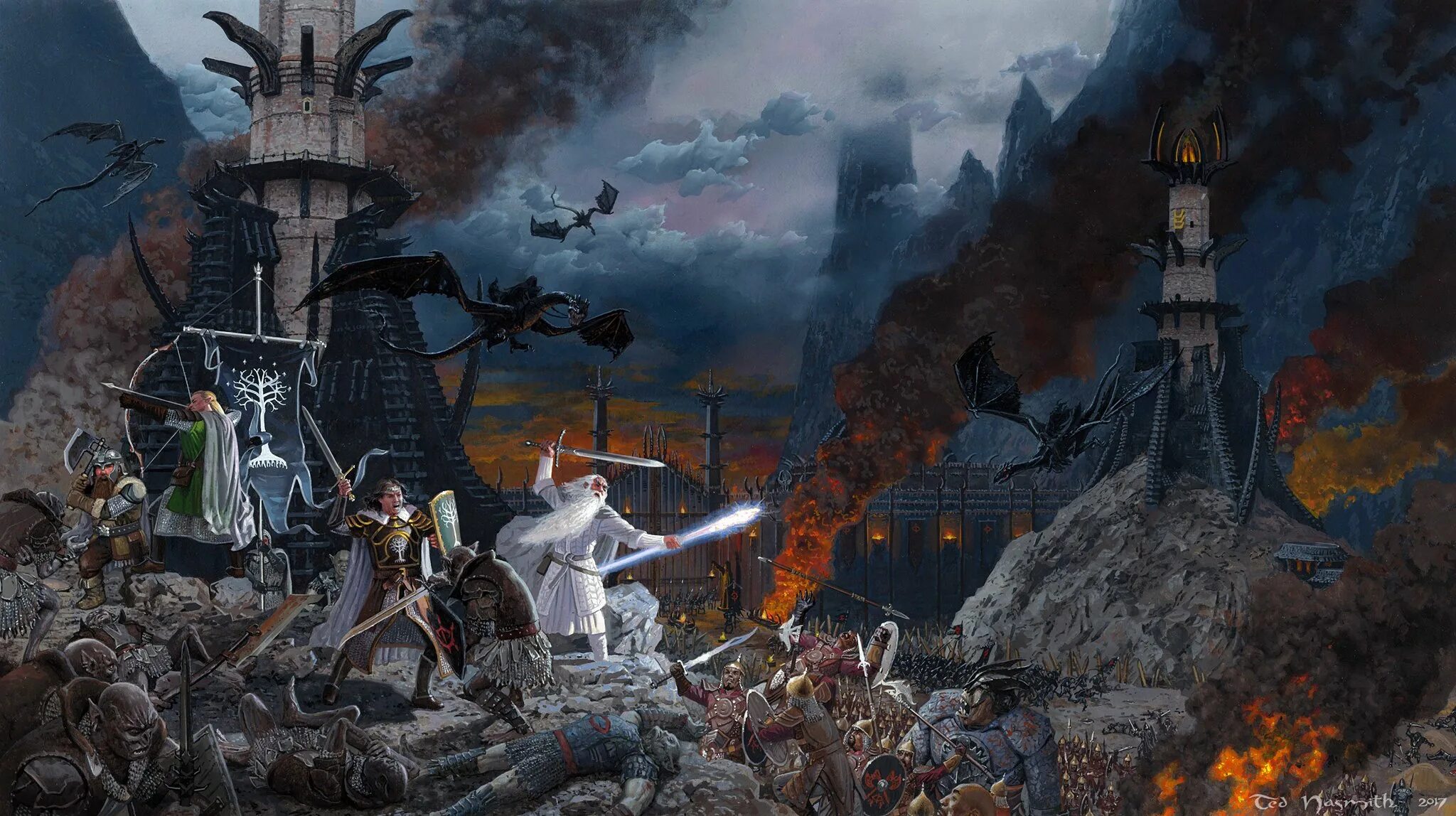 Властелин колец битва против саурона. Тед несмит властелин колец. Орки властелин колец армия. Властелин колец армия саурона. Битва за минас тирит властелин колец.