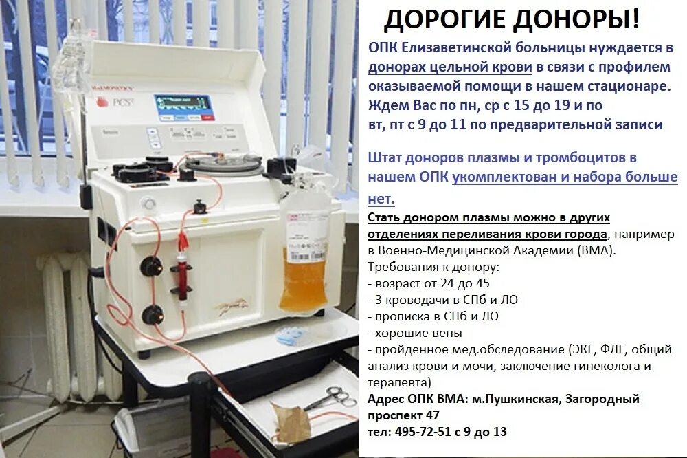 Обследование в стационаре спб