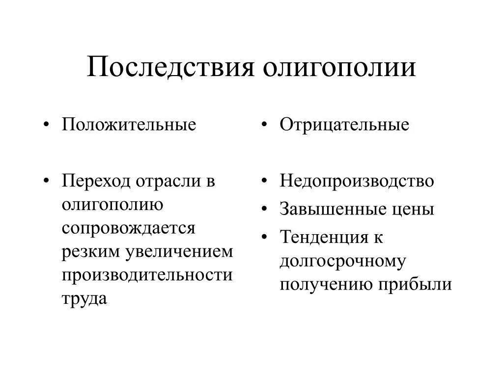 Негативные влияния конкуренции. Негативные влияния конкуренции