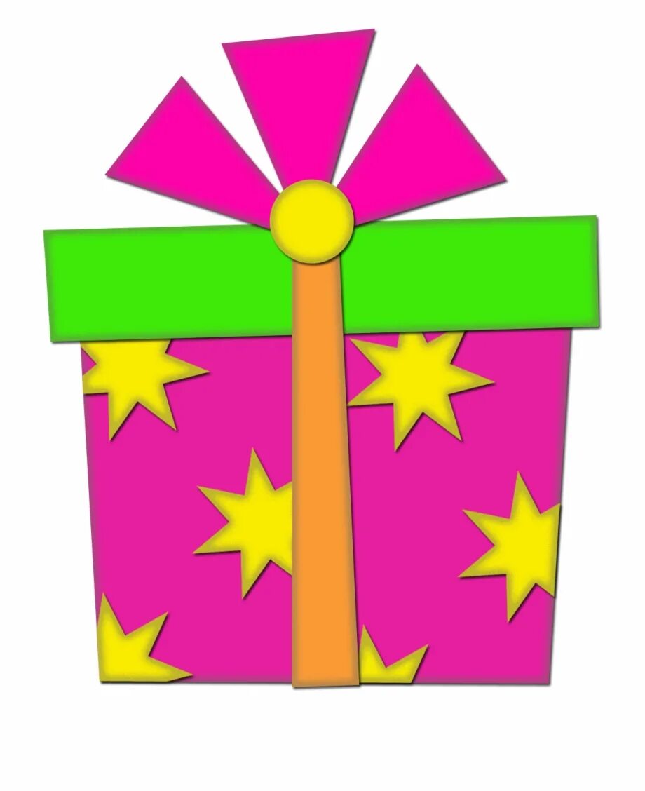 Аппликация коробка с подарком