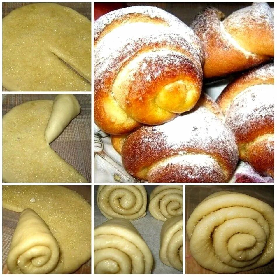 Как сделать булочки с сахаром красивой формы