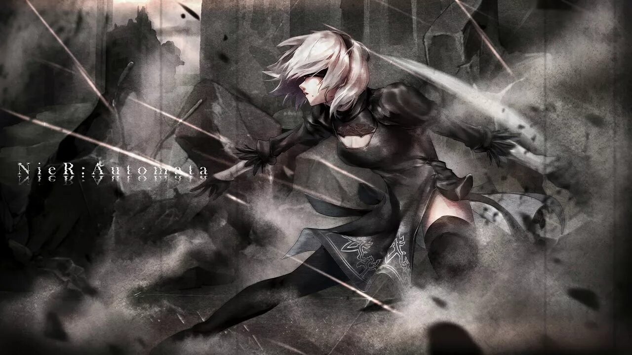 Song of the ancients. Ниер автомата арт 4к. 2b NIER со скрипкой. Ниер автомата на рабочий стол. NIER Automata обои.