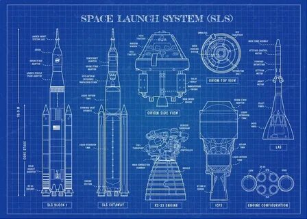 Чертеж ракеты space