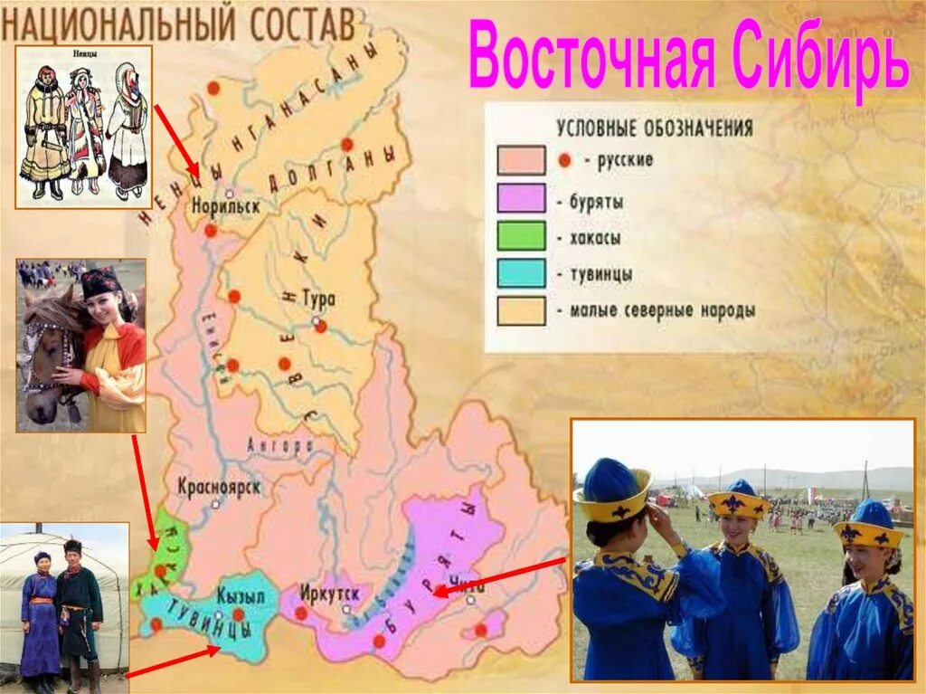 Население восточной сибири россии. Народы Восточной Сибири. Население Восточной Сибири. Население Восточной Сибири карта. Народы Западной Сибири карта.