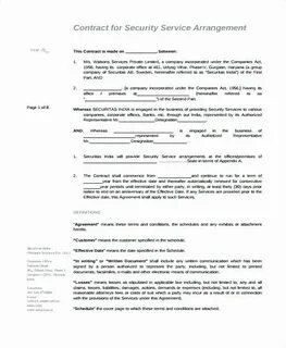 Service agreement