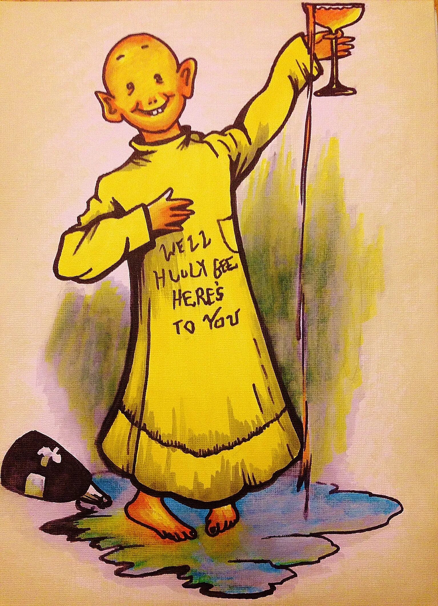 Прохождение малыша в желтом. Ричард Аутколт. Ричард Аутколт желтый малыш. Желтый малыш комикс. Ребенок в желтом арт.