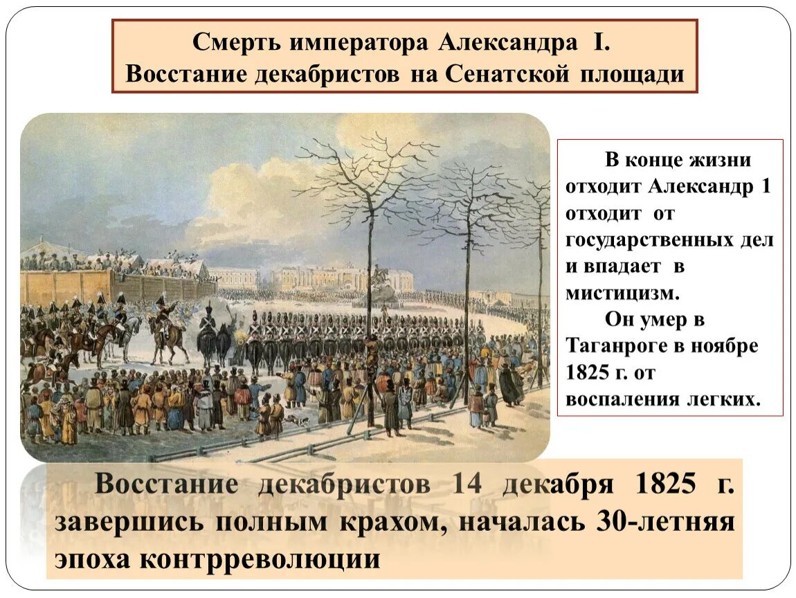 Восстание при александре 1. 1825 Восстание Декабристов на Сенатской площади. Сенатская площадь 14 декабря 1825. Восстание Декабристов при Александре 1.