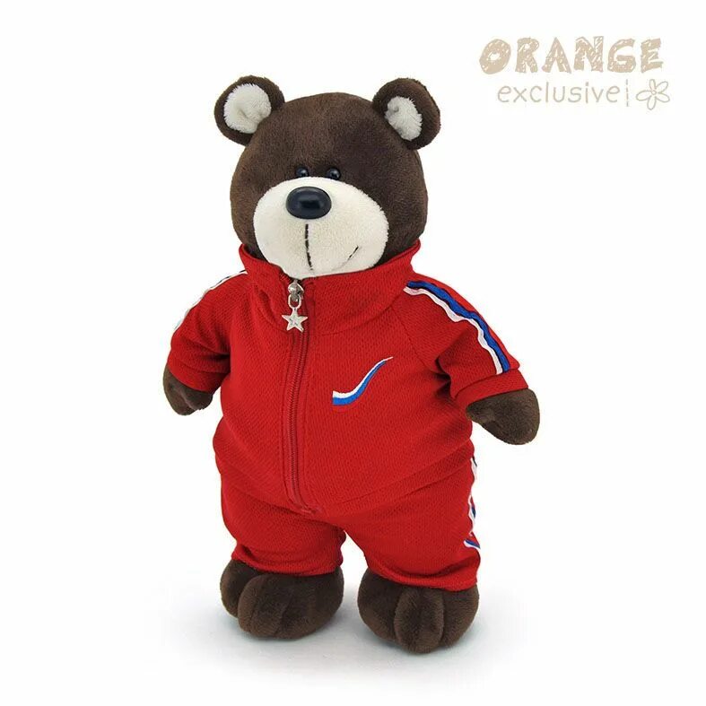 Мишка одежда. Мягкая игрушка orange toys медведь спортсмен 50 см. orange exclusive мишка. orange exclusive игрушки медведь. медвежонок orange exclusive.