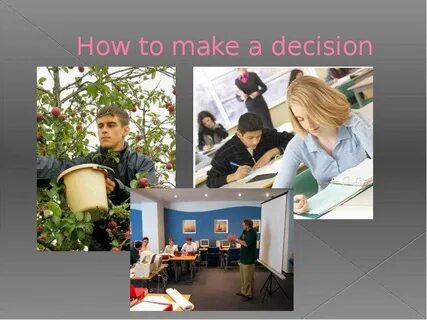 Choosing a profession