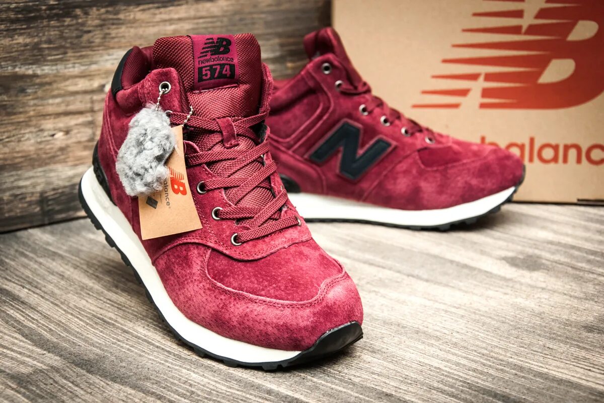 Кроссовки New Balance 574 бордовые. Нью баланс высокие мужские. New Balance 574 бордовый с мехом. Кеды Нью беланс бордовые. Бордовые кроссовки мужские