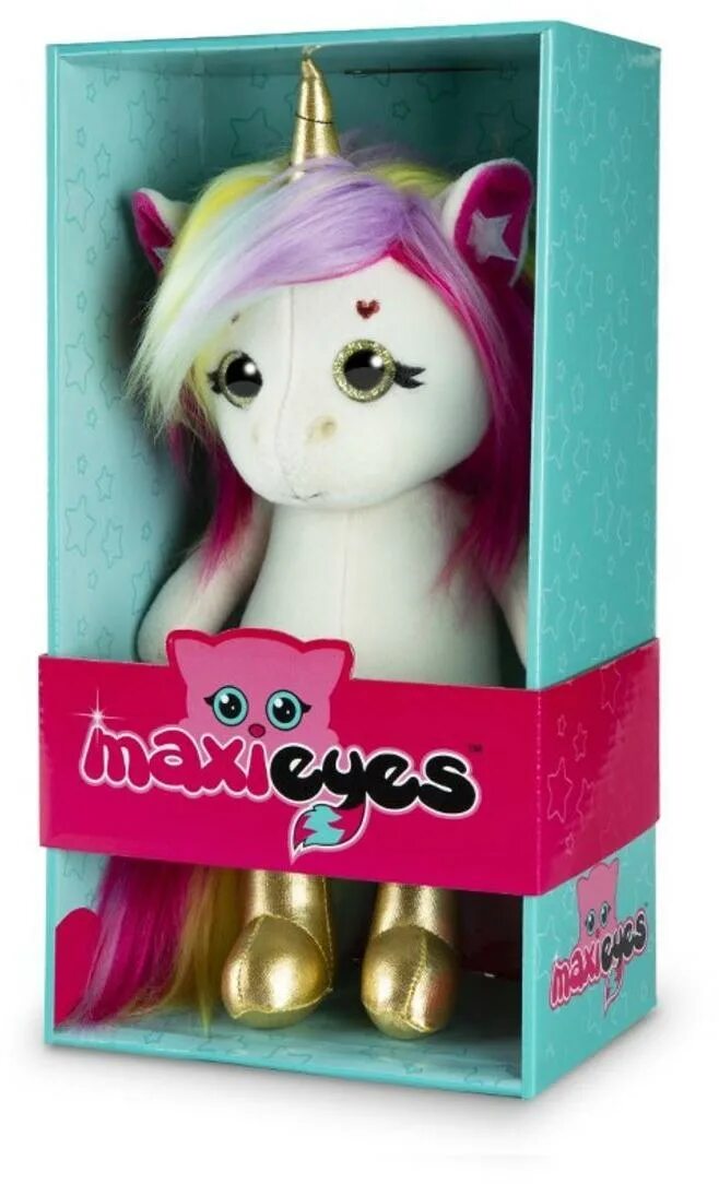 Maxi игрушки. Maxi Eyes Единорог. Maxi Eyes игрушки. Maxi Eyes мягкая игрушка. Maxi Eyes, 22 см.