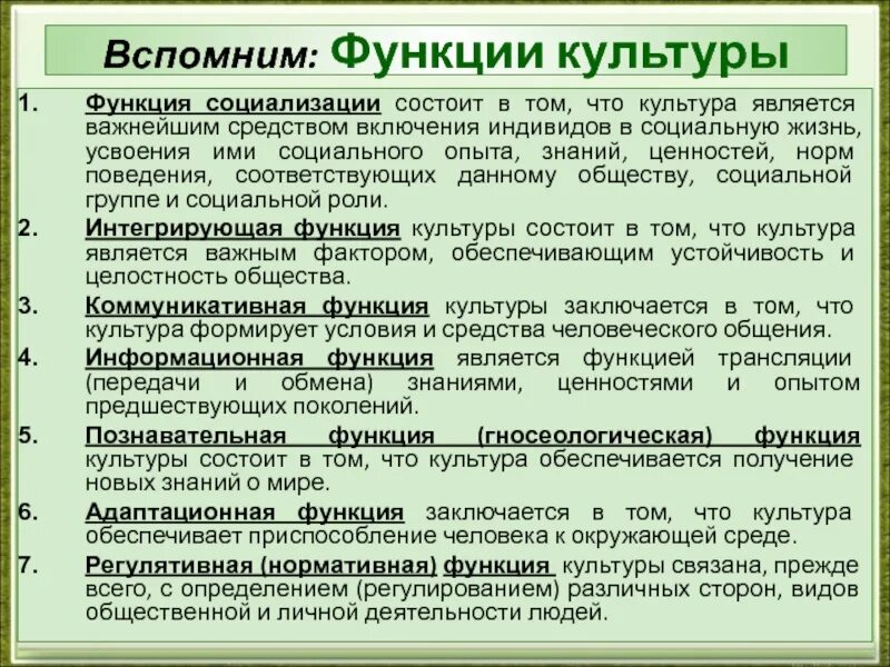 Культура является содержанием