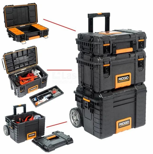 Ящик для инструментов keter 22" pro gear crate. Ridgid 54358. Professional tool storage system. Модульная система keter professional tool storage system 17200000. Ridgid система хранения.