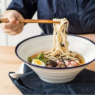 Sales of SALE items from new works Pasta Bowl Ceramic Mixing Ramen White Ma...