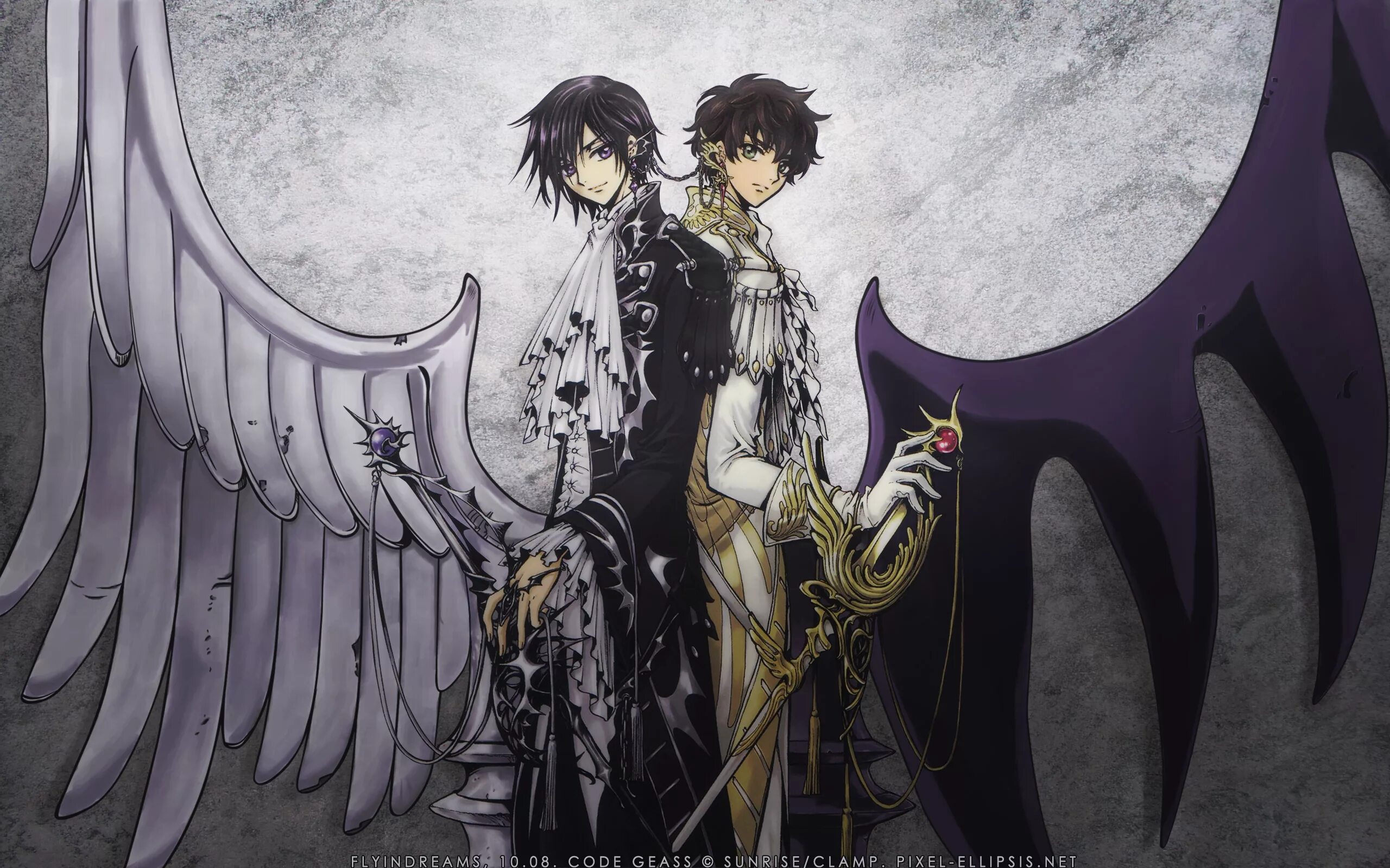 Code ending. Лелуш clamp. code geass suzaku. аниме добро и зло. code geass обои.