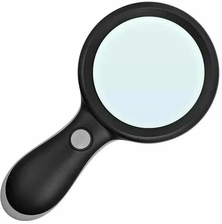 лупа ручная опорная лупа с подсветкой с увеличением до 10 крат. лупа 5-кратная d50мм, s-line. комбинированная лупа. лупа с подсветкой на батарейках. лупа х10 carson.