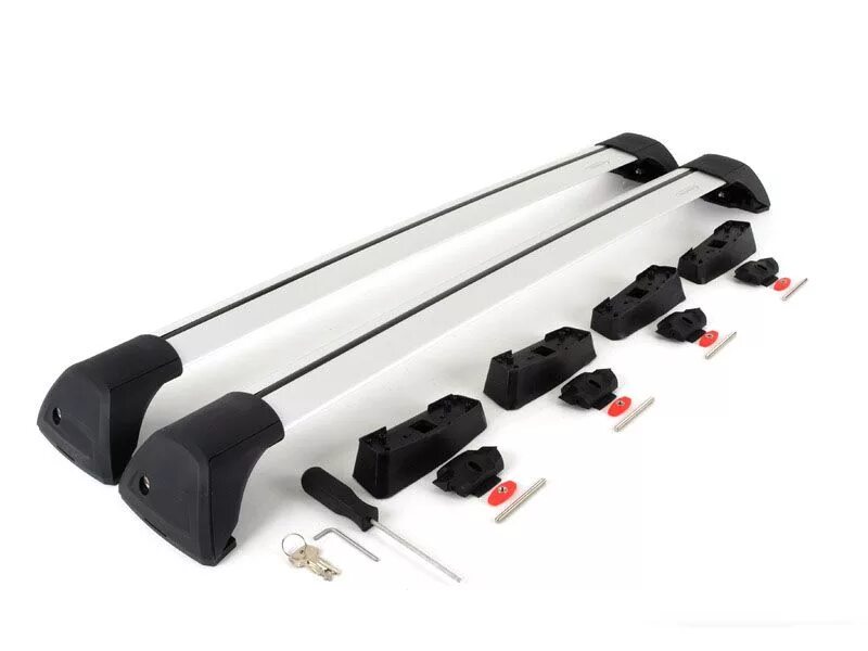 багажник lux хантер l54-b на рейлинги. Thule edge 720400 упоры. поперечины yakima whispbar. 92 м. бесшумные багажники.