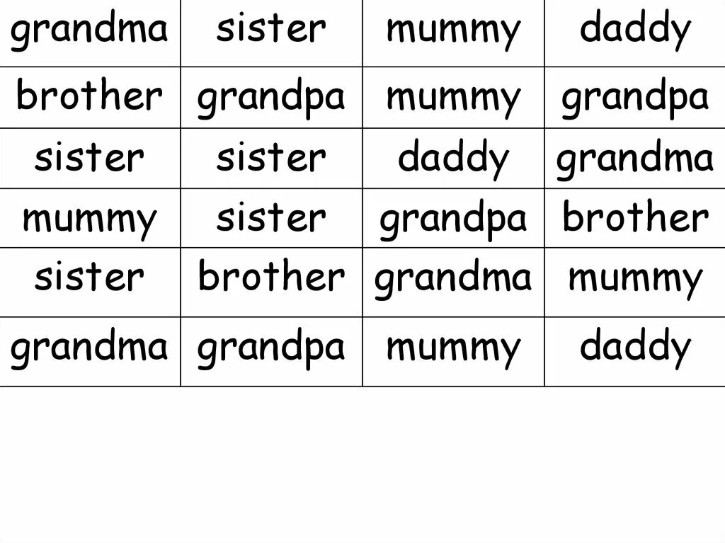 Dad brother. Семья на английском задания. mummy daddy grandma grandpa brother sister задания. my family задания. транскрипция mummy daddy.