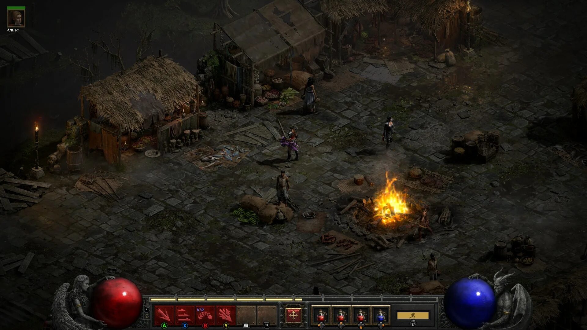 Diablo 2 resurrected. Diablo II resurrected. Диабло 2 ремастер геймплей. Дьябло 2 ремастер.