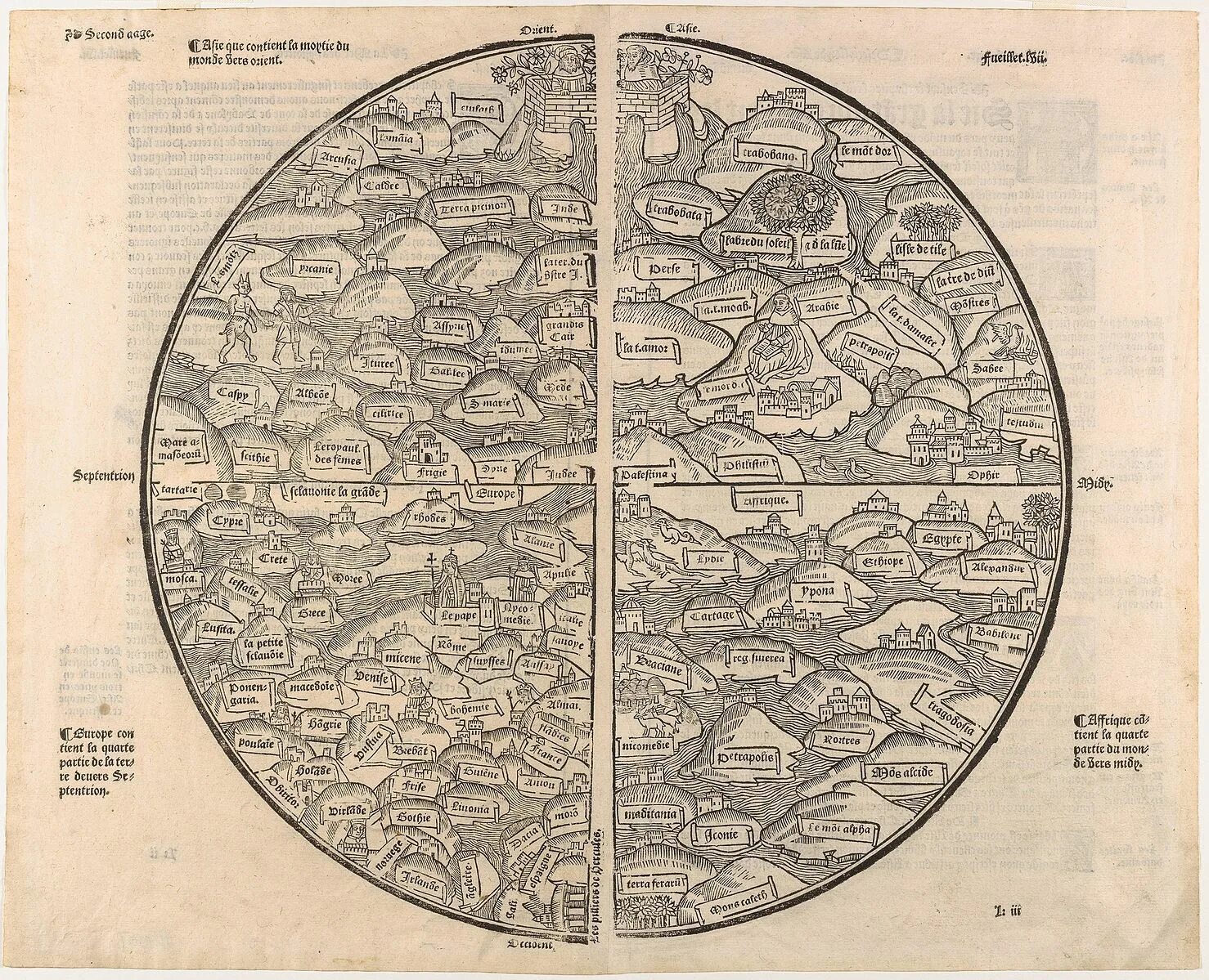 Карта Исидора Севильского. Средневековая карта центр Иерусалим. O maps