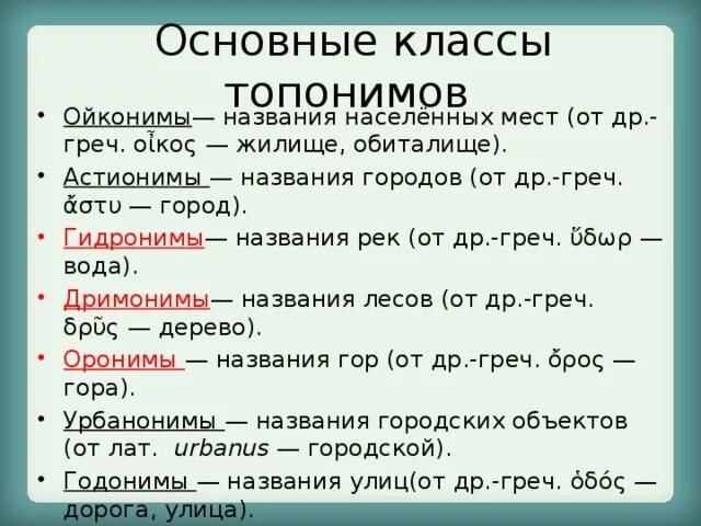 Ойконимы примеры. Топонимы ойконимы. Ойконим это. Топонимы населенных пунктов. Группы топонимов.