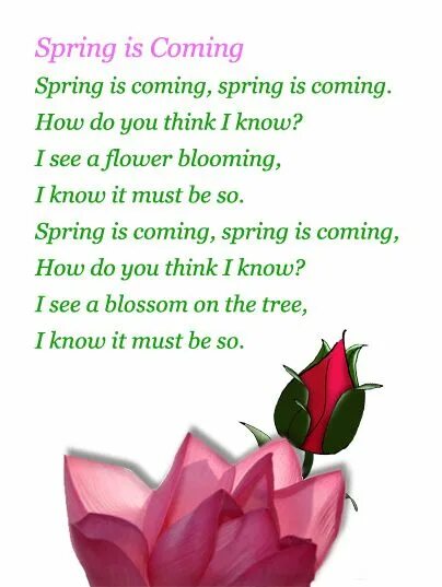 Spring comes перевод. Spring стих. Стихотворение про весну на английском. Стихотворение по английскому про весну. Spring стихи на английском.
