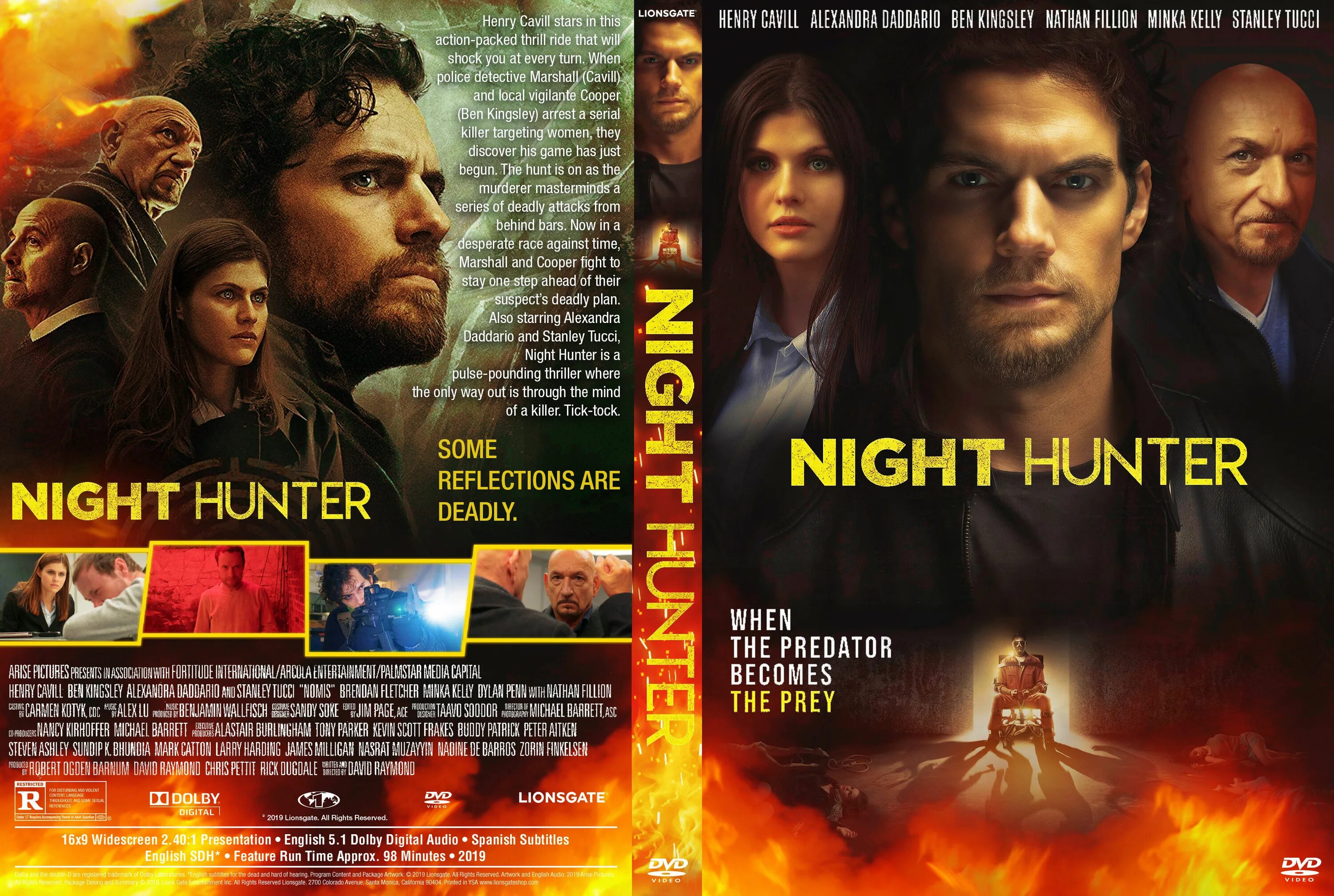 Night Hunter (1996) Постер. Night watch 1995 DVD Cover.