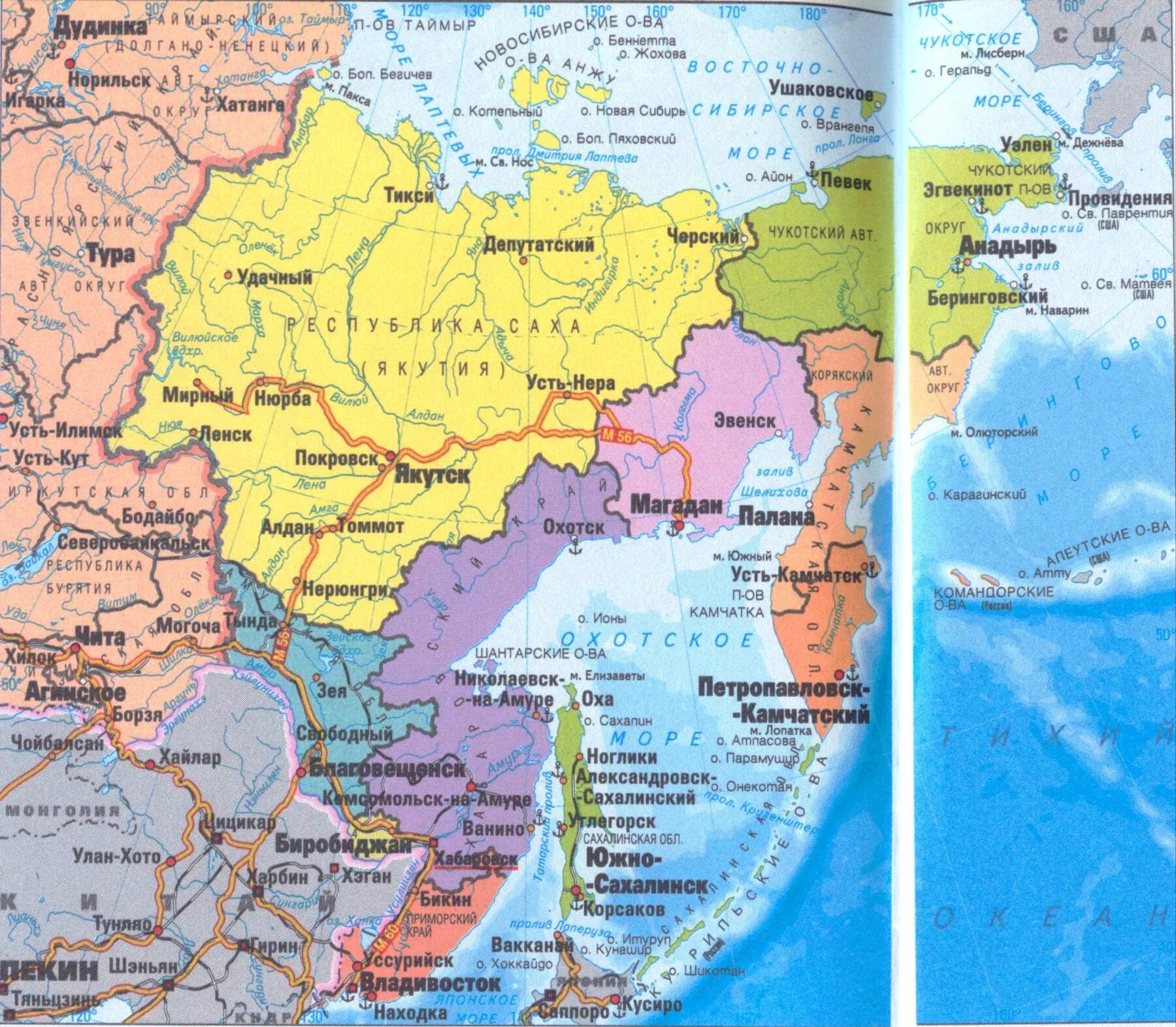 Какие области входят в дальний восток. Карта Дальний Восток России с городами на карте. Карта дальнего Востока России подробная с городами. Дальний Восток на карте России. Территория дальнего Востока на карте.