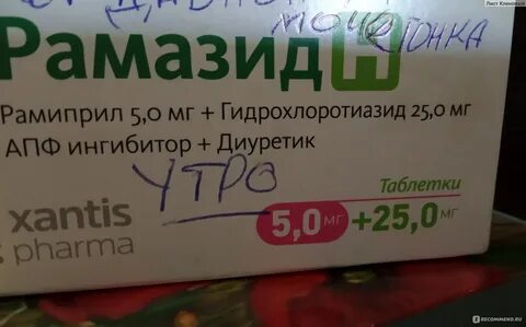 Рамазид 5 мг отзывы аналоги