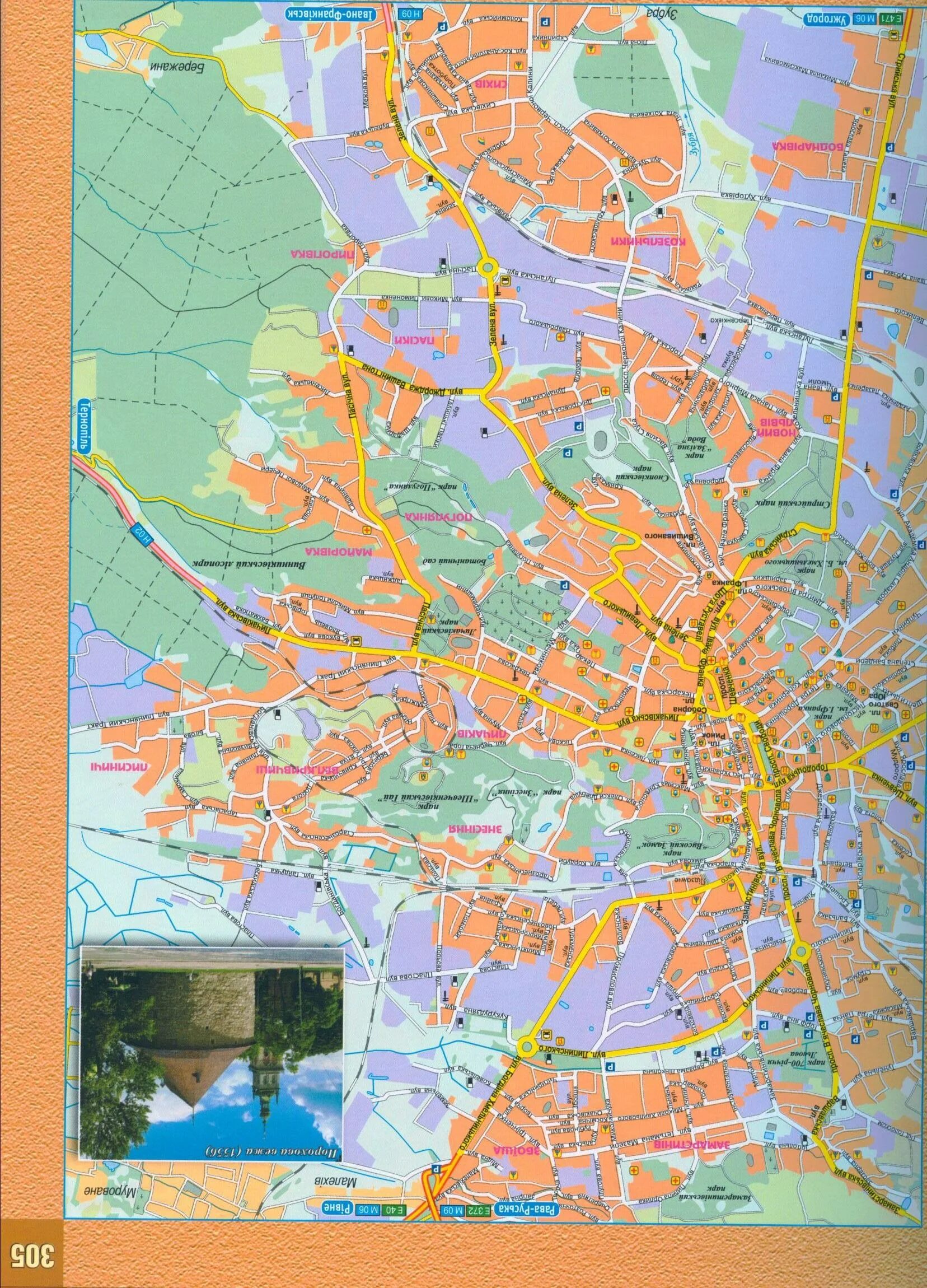 Карта Львова по районам. Львов город на карте. Показать на карте львовский