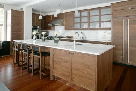 Will wood against the kitchen