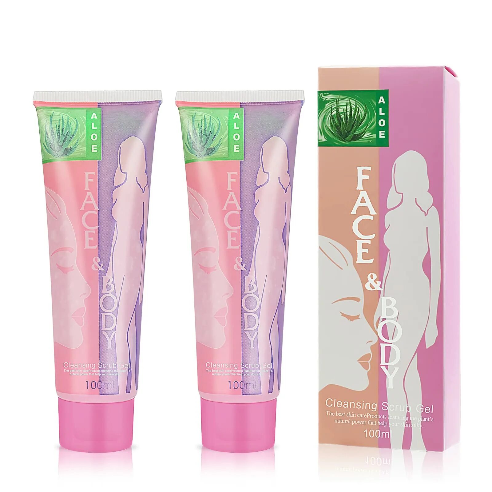 Face body Cleansing Scrub Gel. Cleansing scrub